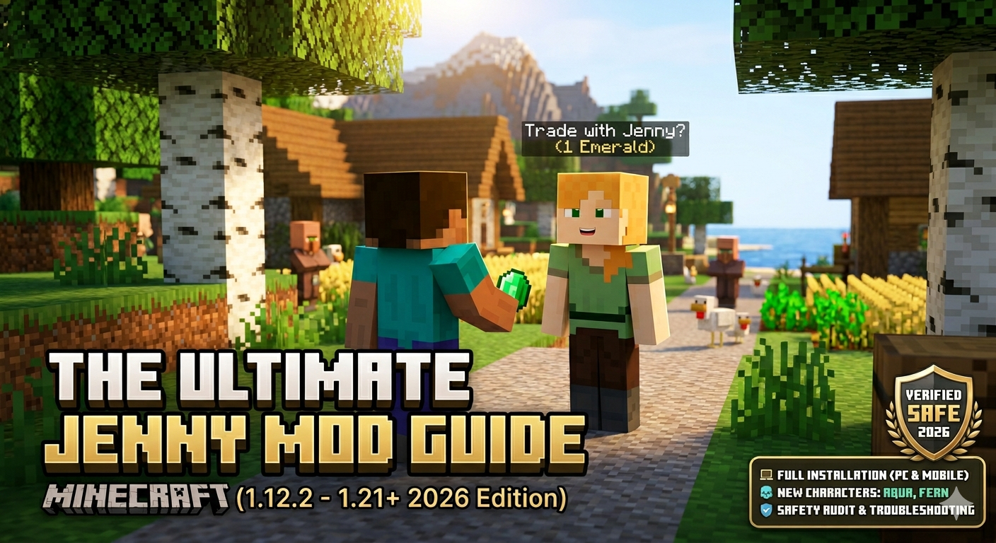 Download Jenny Mod for Minecraft 1.12.2–1.21 Java & Bedrock