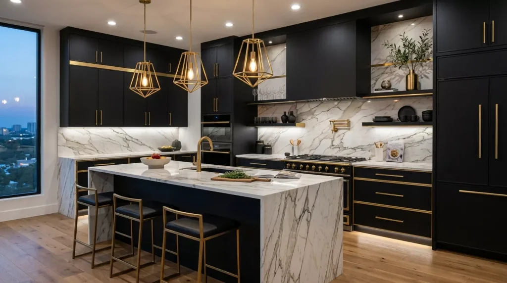 luxury kitchen matte black cabinets 202606010307 1 6a1cb12bc7556