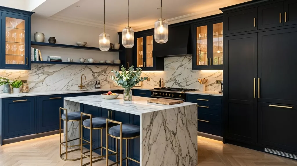 15 Paint Kitchen Cabinets Ideas | That Save You Thousands 1 luxury navy matte black cabinets 202605130203 1 6a0395a7ad36f 1