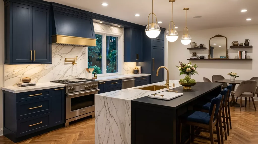 15 Paint Kitchen Cabinets Ideas | That Save You Thousands 3 luxury navy matte black cabinets 202605130203 6a03959f0b46f