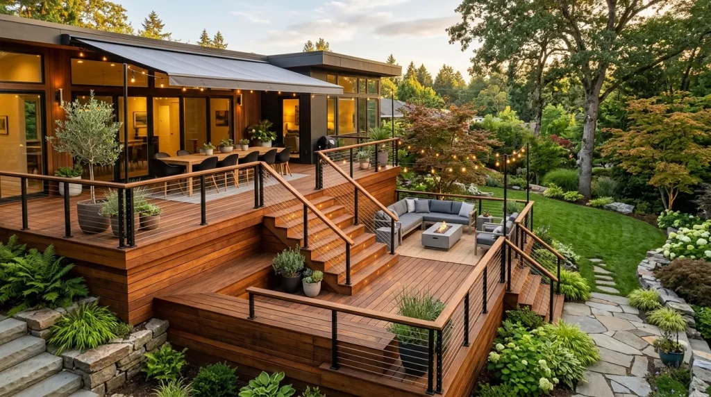 multi level wooden deck stairs 202606020036 6a1ddf6449660