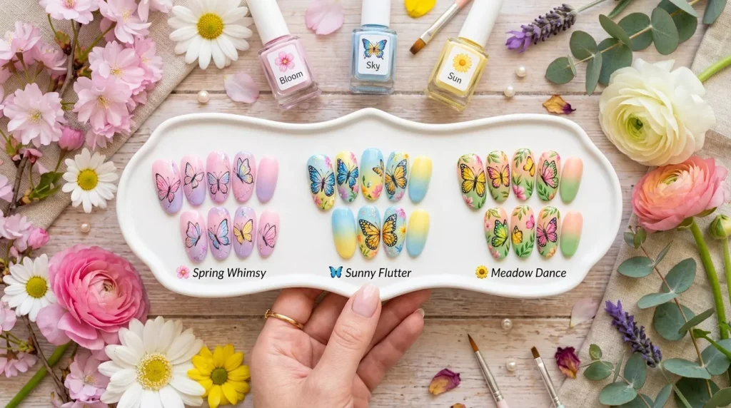 butterfly spring nails flat lay 202605130412 6a03b428679a8