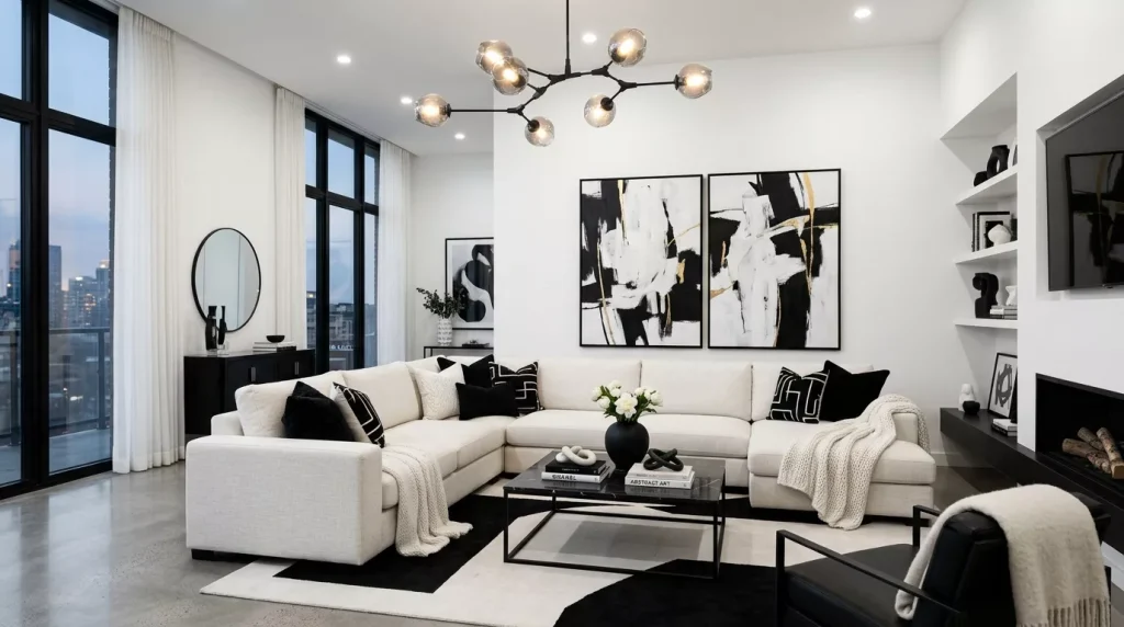 Chic Living Room Design Ideas for Every Style 3 contemporary chic living room interior 202605211210 6a0eb020662f5