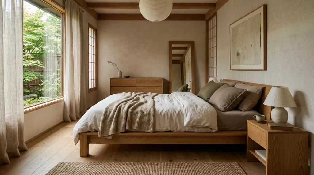 japandi minimalist bedroom warm 202605252319 6a14933c3d782