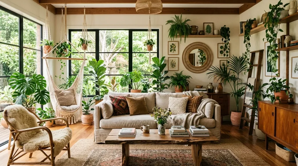 Eclectic Living Room Ideas for a Bold, Unique Space 3 living room with indoor plants 202605221038 6a0febd296596