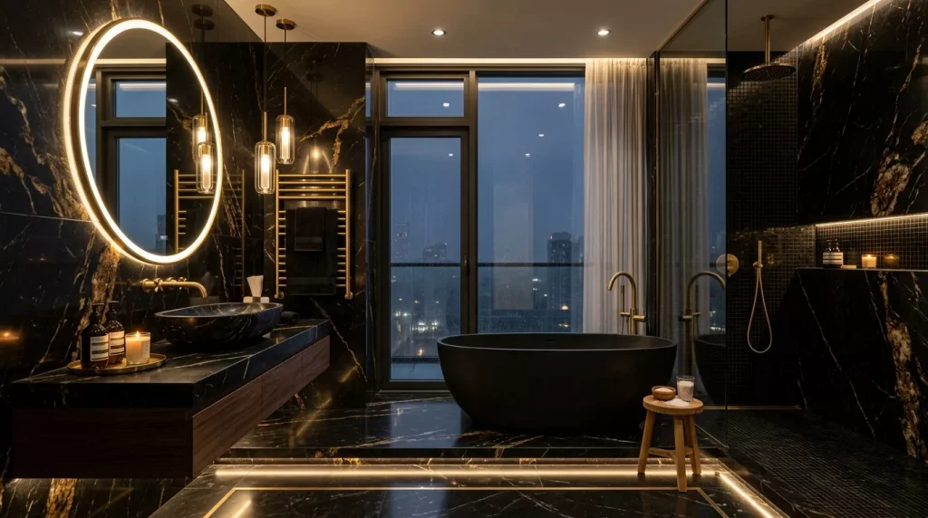 Luxury Bathroom Ideas to Transform Your Space Character 3 luxury bathroom black marble gold 202606010031 6a1c8cf7728a6