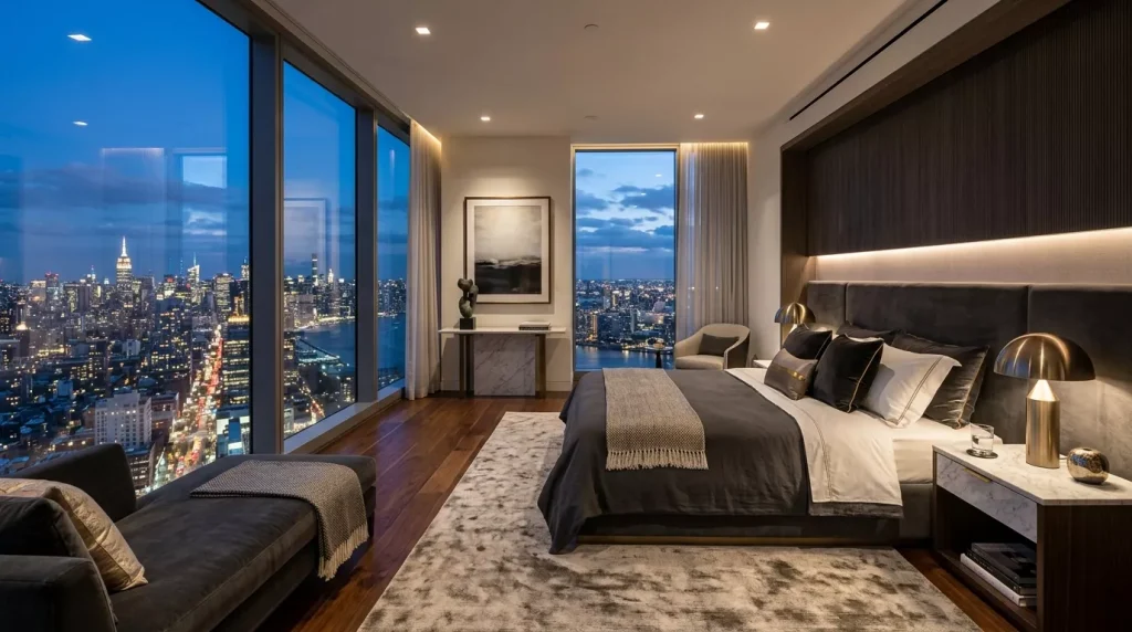 Luxury Bedroom Ideas to Elevate Your Sleep Space 14 luxury bedroom overlooking city 202606010128 6a1c9ac2e58d1