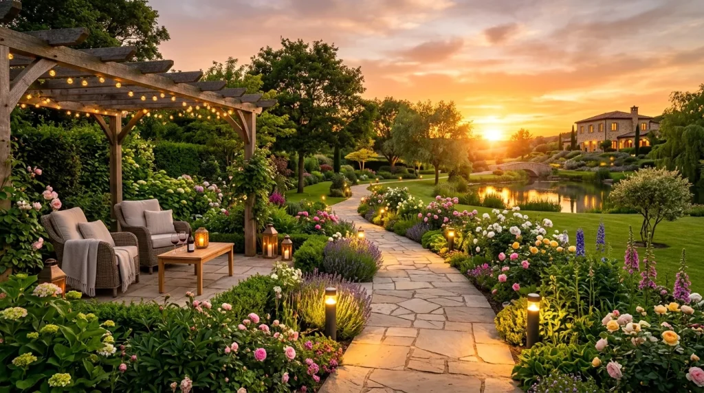 luxury garden during sunset 202606010108 6a1c95a2eacd0