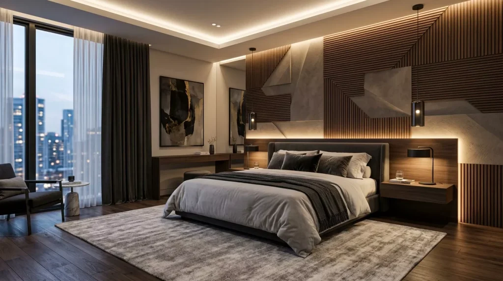Luxury Bedroom Ideas to Elevate Your Sleep Space 11 modern luxury bedroom sleek furn 202606010128 1 6a1c9aa8301e4