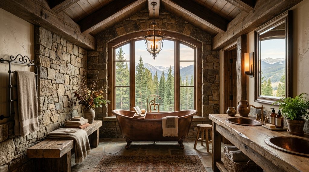Luxury rustic bathroom exposed b… 202606022220