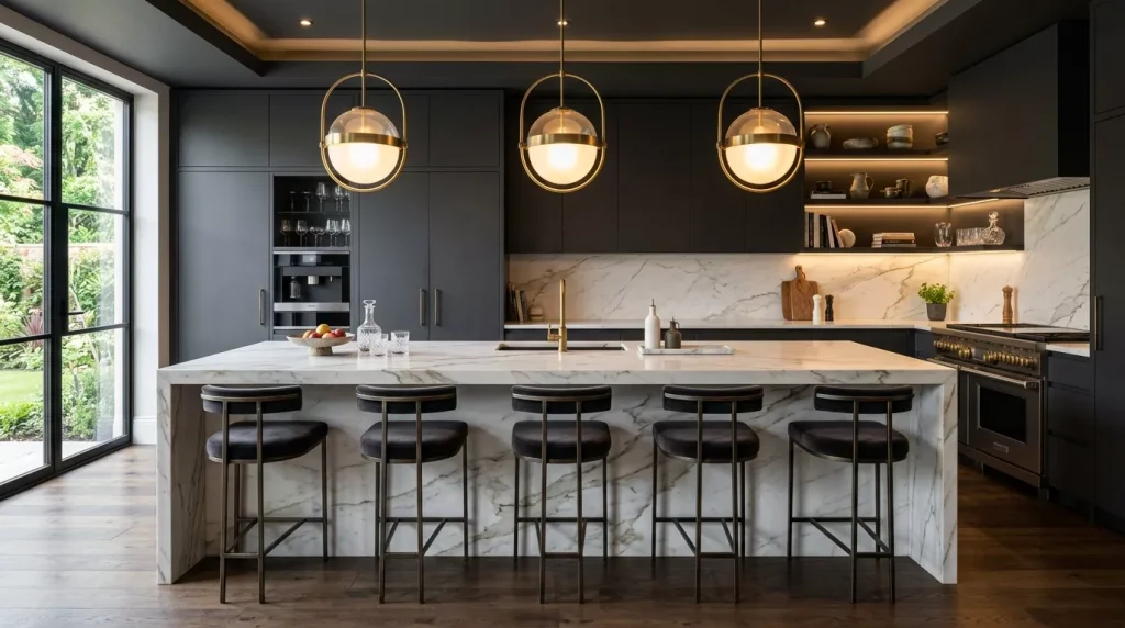 a luxurious kitchen featuring dark 202606252231 6a3d6643aaf41