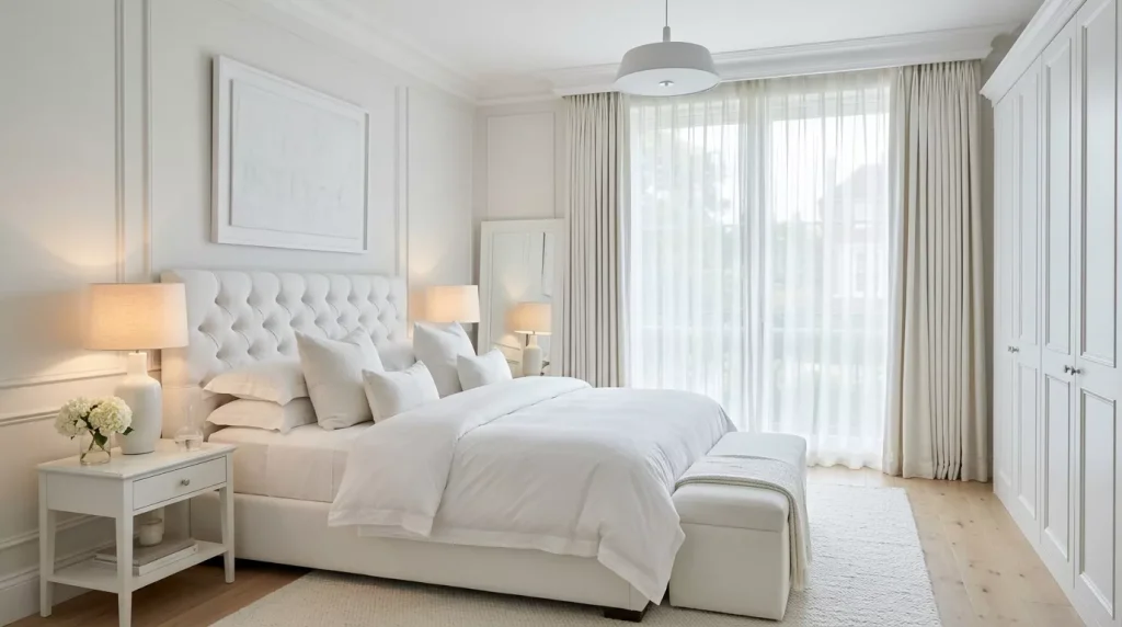 All White Home Decor Ideas: Style Every Room Right 10 all white bedroom interior photo 202606121508 6a2bdaf179389