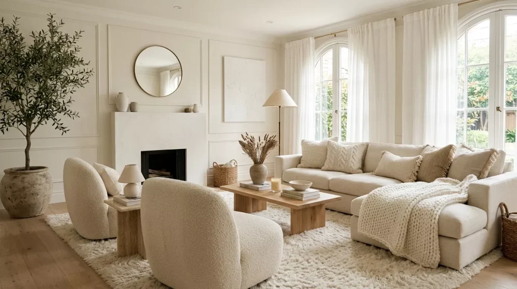 All-White Living Room Ideas: Design Tips & Inspiration 4 all white living room layered te 202606121444 6a2bd4ffb0c0f