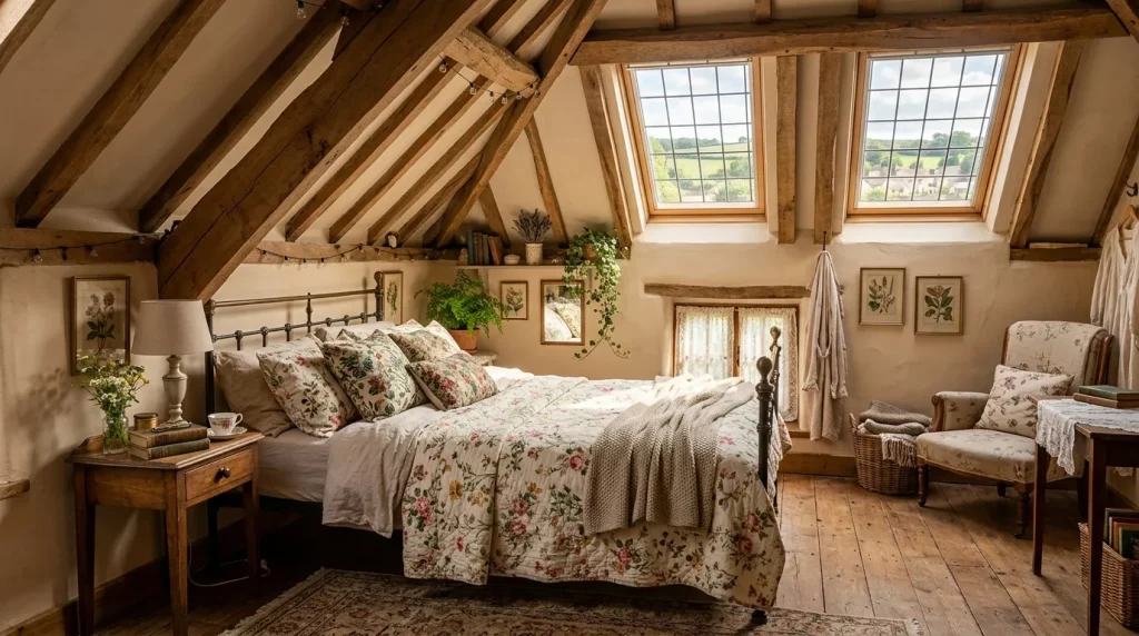 attic bedroom with wooden beams 202606041635 6a2163385d283
