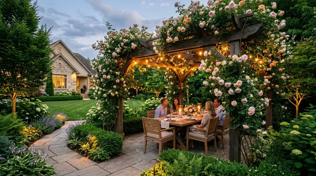 Backyard Garden Ideas: Inspiration for Every Yard 3 backyard garden with pergola roses 202606081911 6a26cddf1f286