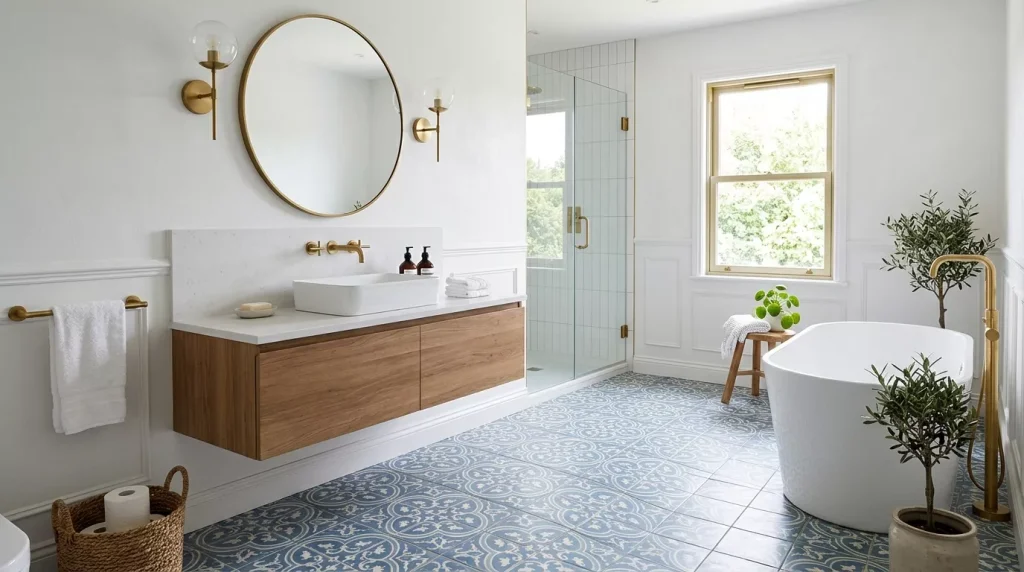 bathroom dusty blue patterned tiles 202606122057 6a2c2cea05033