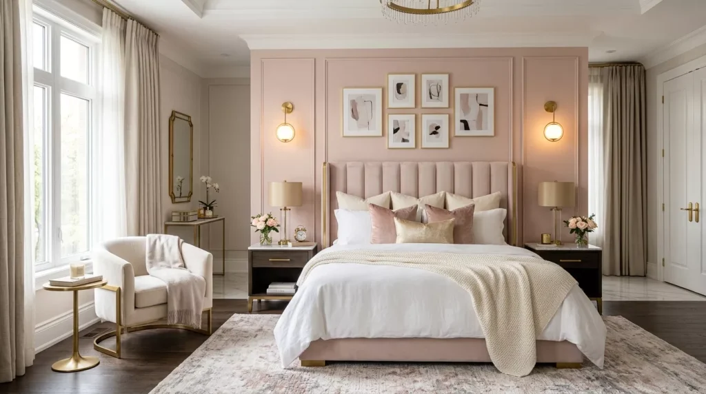 Blush Pink Bedroom Aesthetic Ideas for a Dream Space 11 bedroom with blush pink wall 202606162355 6a319c548cc64