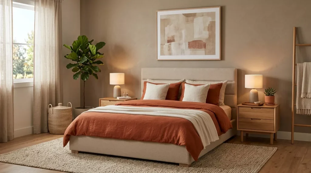 bedroom with terracotta bedding 202606081616 6a26a5099d358