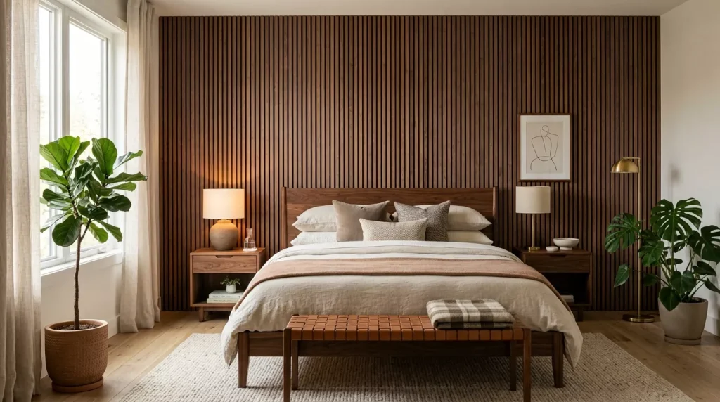 Platform Bed Ideas for a Modern Bedroom 4 bedroom with walnut bed accent 202606272257 6a400f706a646