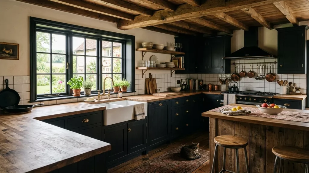 black farmhouse kitchen interior 202606122113 6a2c302c3bbbd
