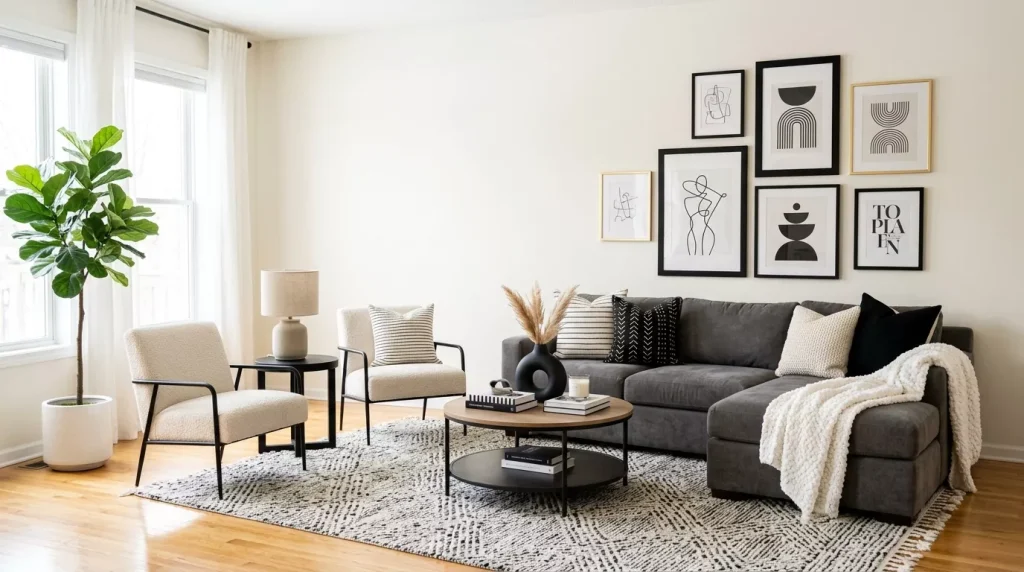 Black & White Living Room Decor Ideas & Inspiration 11 black white living room decor 202606172130 6a32cba9623e4