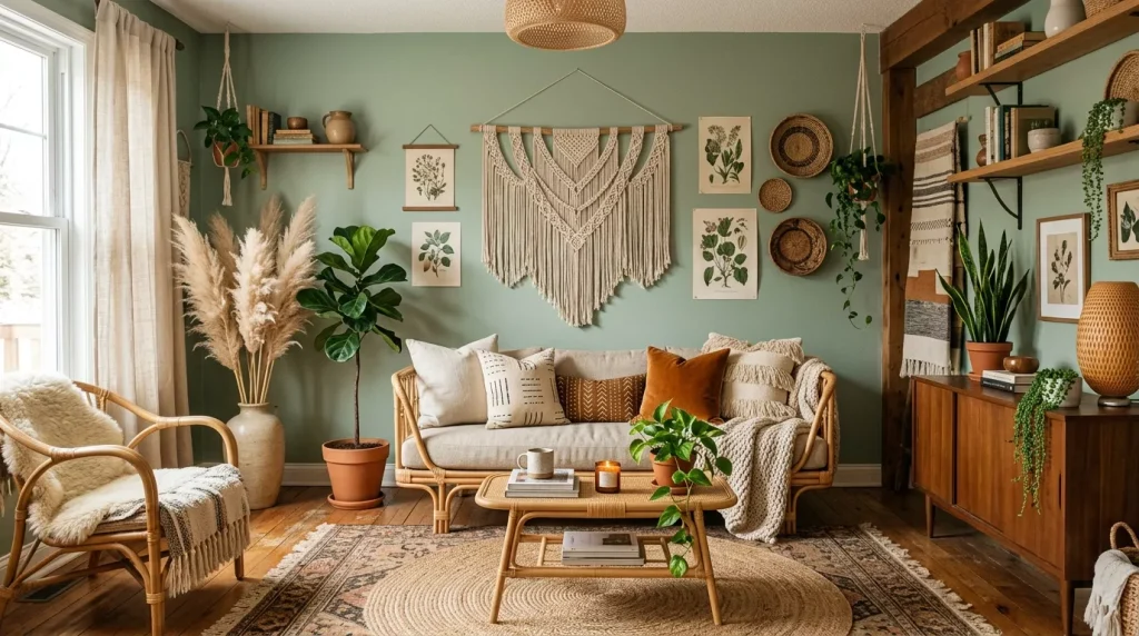 bohemian living room sage green 202606111224 6a2a62d0e431b