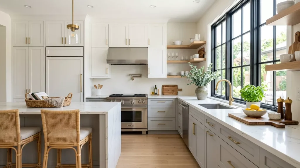 Two Tone Kitchen Cabinet Ideas That Wow Every Time 14 bright modern kitchen with grey 202606292302 6a42b37c9c037 1