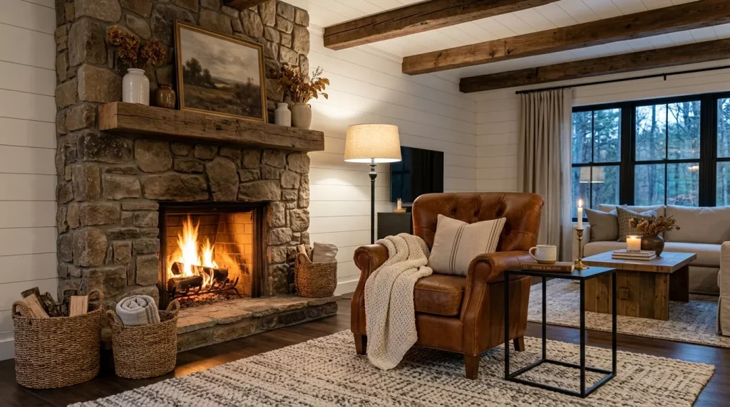 Accent Chair Ideas to Elevate Your Living Room 11 cognac leather chair living room 202606302204 6a43f77ca164a