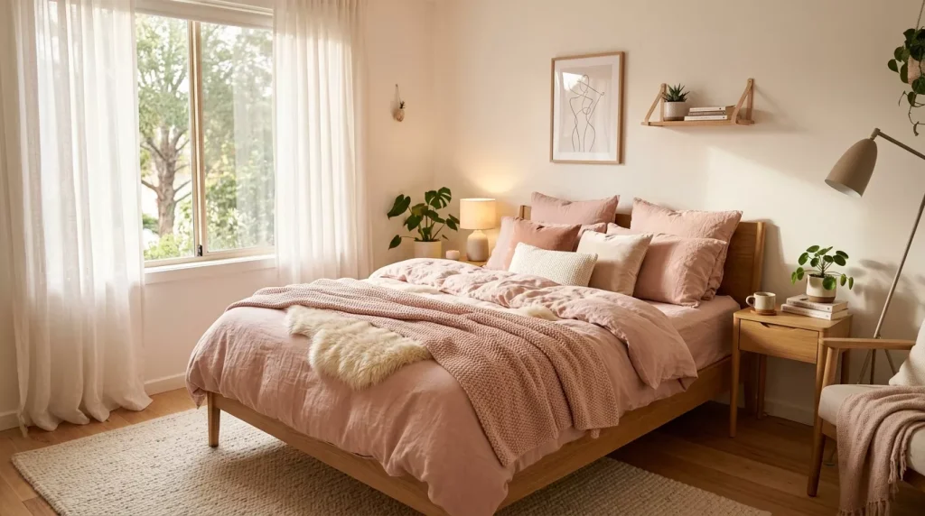 Blush Pink Bedroom Aesthetic Ideas for a Dream Space 6 cozy blush pink bedroom aesthetic 202606162355 6a319c5bbf0b9