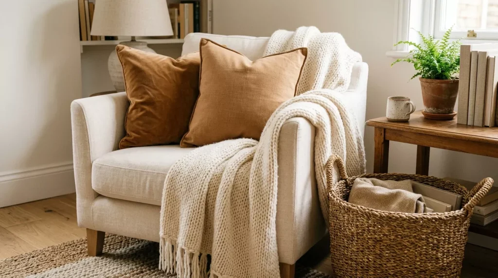 Caramel & Cream Home Decor Ideas for Every Room 5 cushions throws baskets soft fab 202606181934 6a34020a6c93d