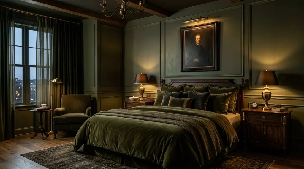 dark olive green bedroom luxury 202606232211 6a3abe8e0da48
