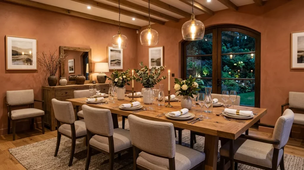 dining room with terracotta walls 202606081616 6a26a5076e67d
