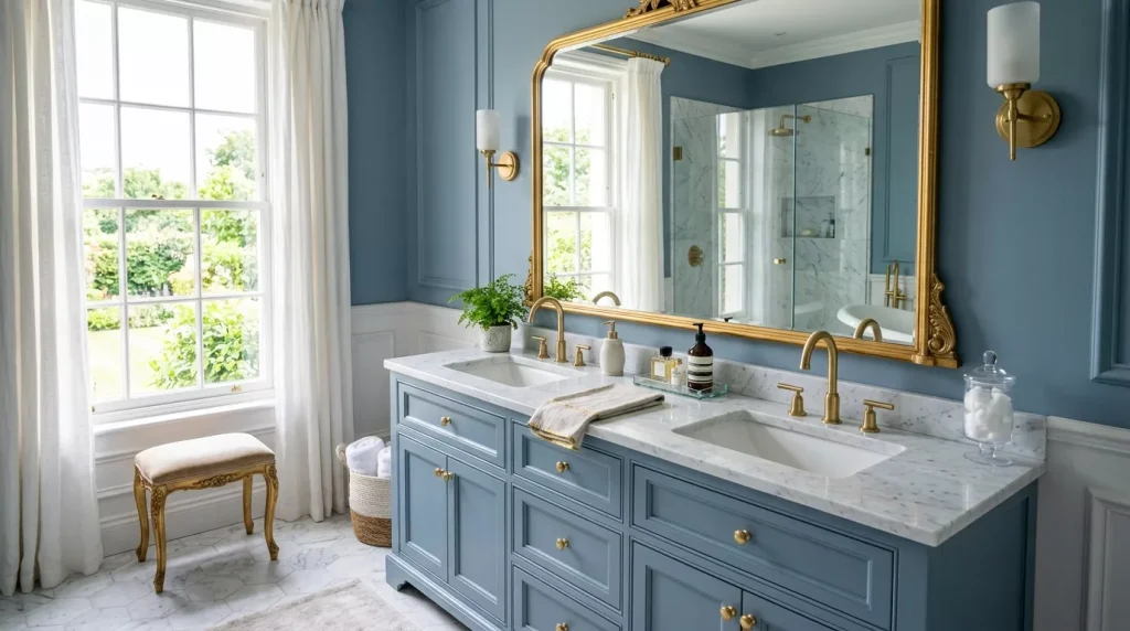 dusty blue bathroom gold faucets 202606122057 6a2c2ce6cbe23