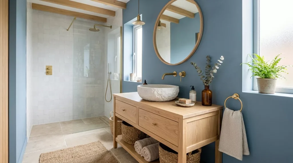 dusty blue bathroom oak vanity 202606122057 6a2c2ce57b446