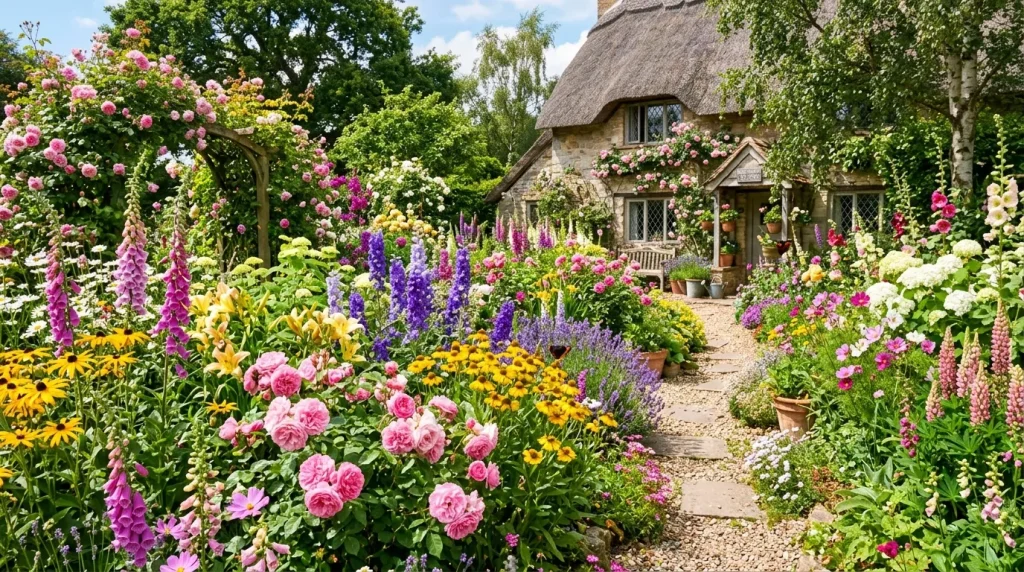 Cottage Garden Ideas to Transform Your Outdoor Space 5 explosion of colorful flowers ga 202606132327 6a2da16363fde