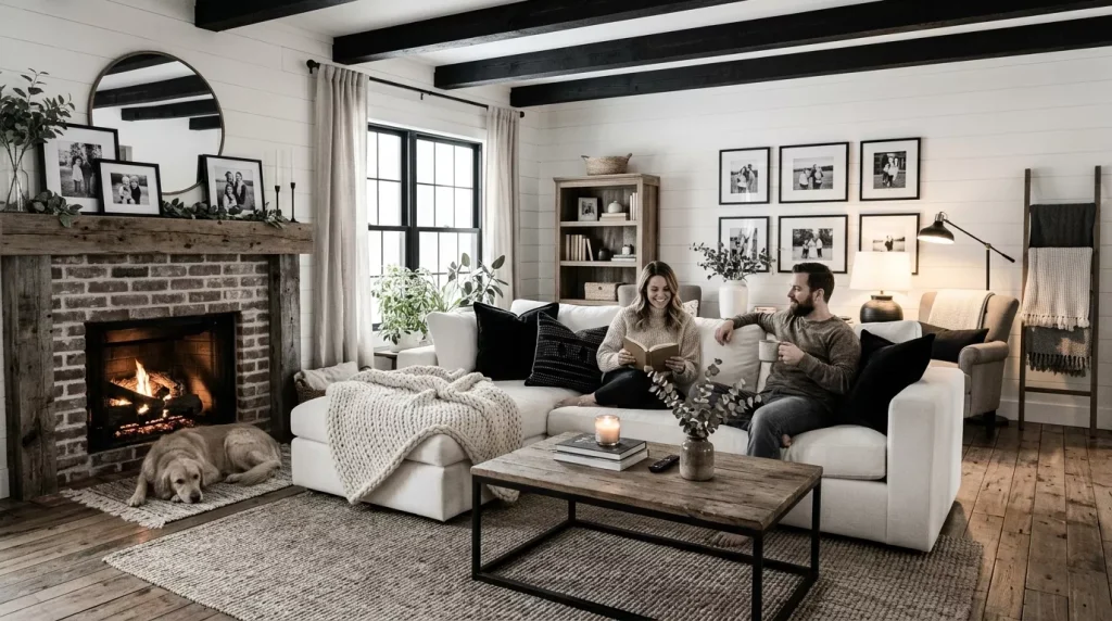 Black & White Living Room Decor Ideas & Inspiration 12 family living room with sofa 202606172129 6a32cba975926