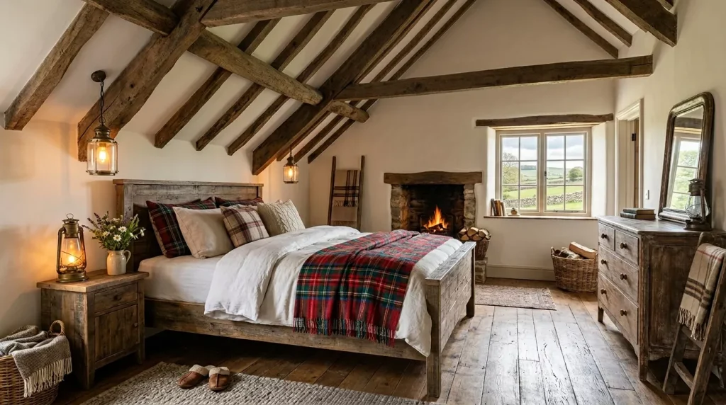 farmhouse bedroom with wooden beams 202606031601 6a200a08c911d