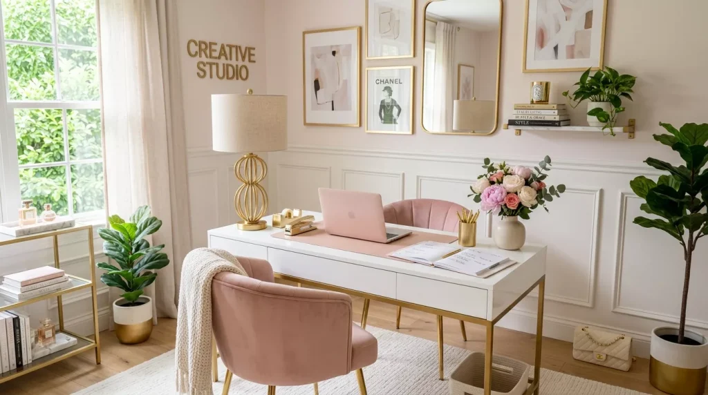 feminine home office blush pink 202606210108 6a36f3a337d89