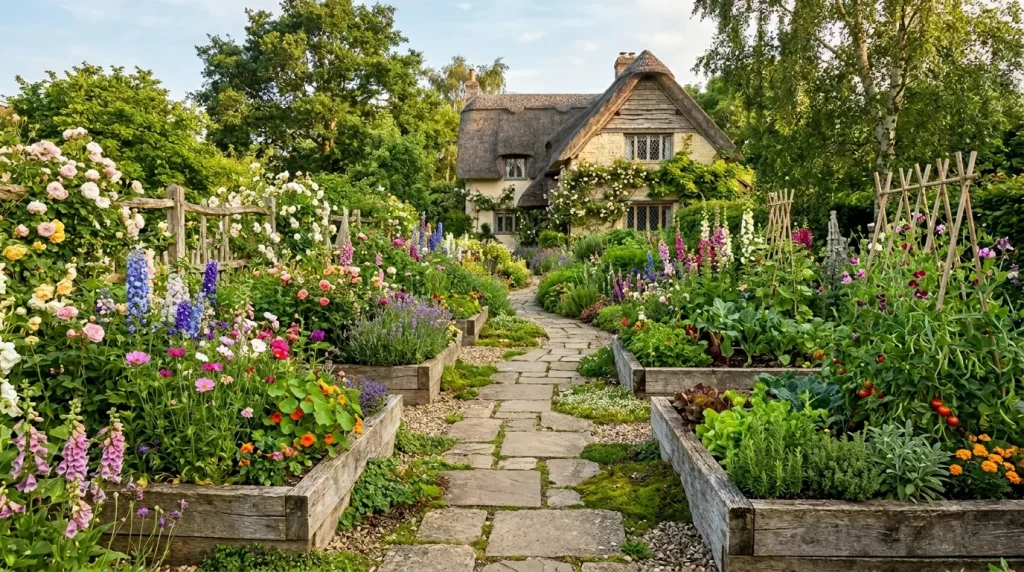 Raised Garden Bed Ideas for Every Yard & Budget 9 garden beds with flowers vegetables 202606180025 6a32f51b13d73