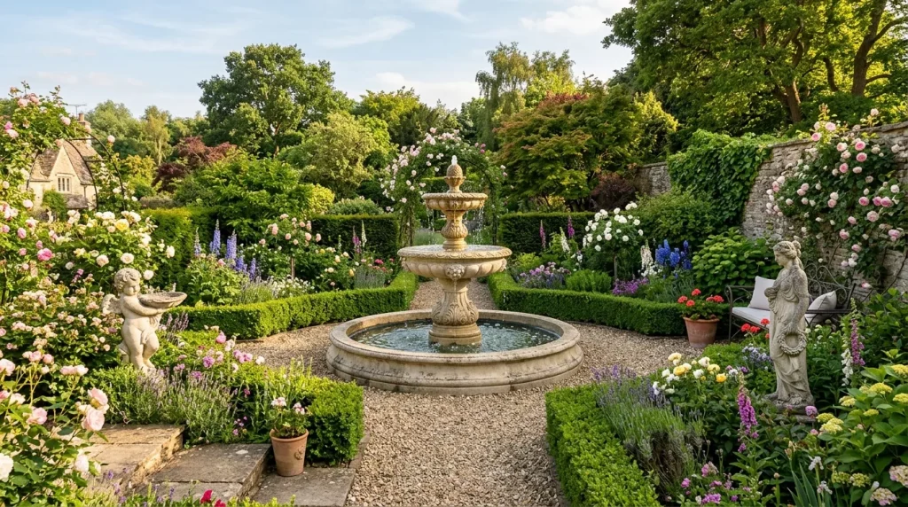 garden with stone fountain 202606032013 6a2044d99c347