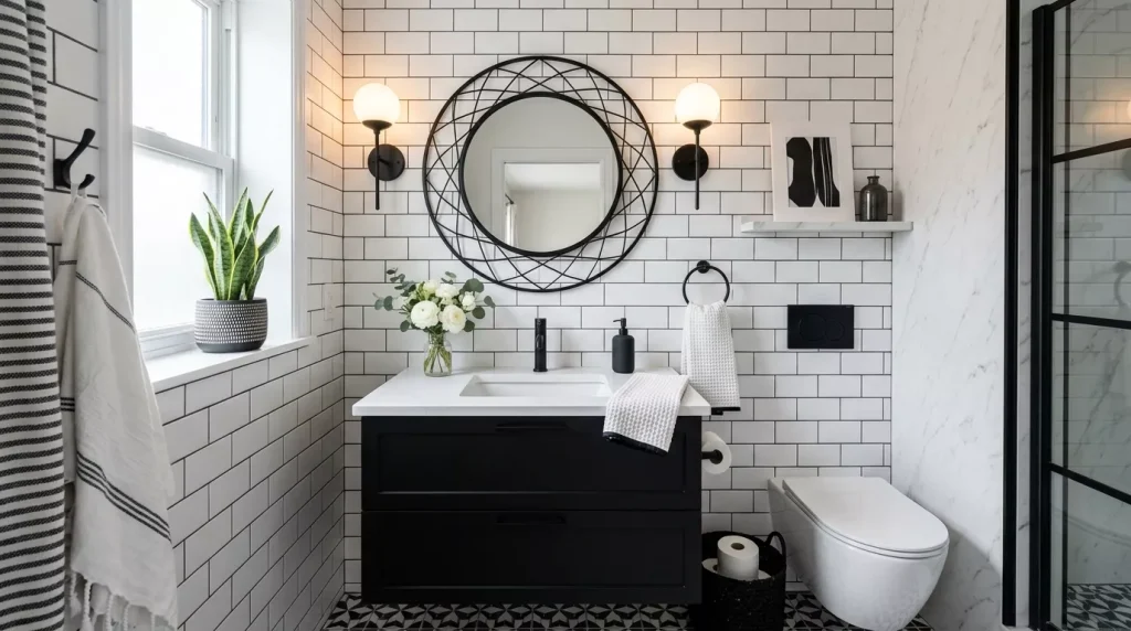 guest bathroom black white palette 202606142006 6a2ec3dd0f9b3
