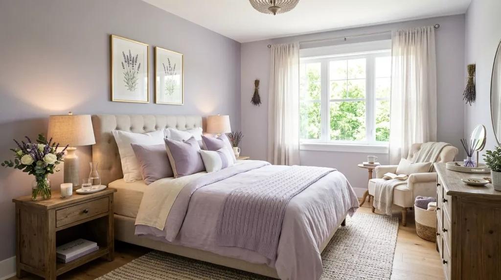 Lavender Bedroom Decor Ideas for a Calming Retreat 5 guest bedroom decorated lavender 202606200019 6a359666453db