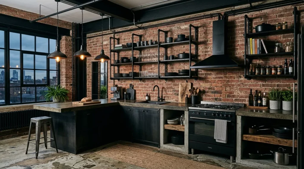 industrial black kitchen aesthetic 202606122113 6a2c3029370c2
