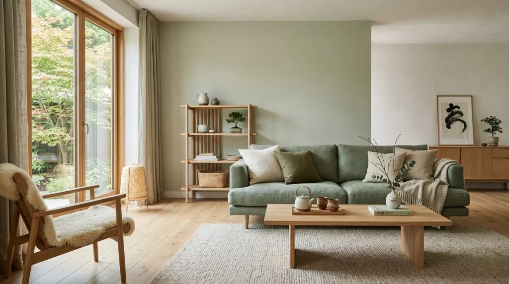 japandi living room sage green 202606111222 6a2a62cf91843