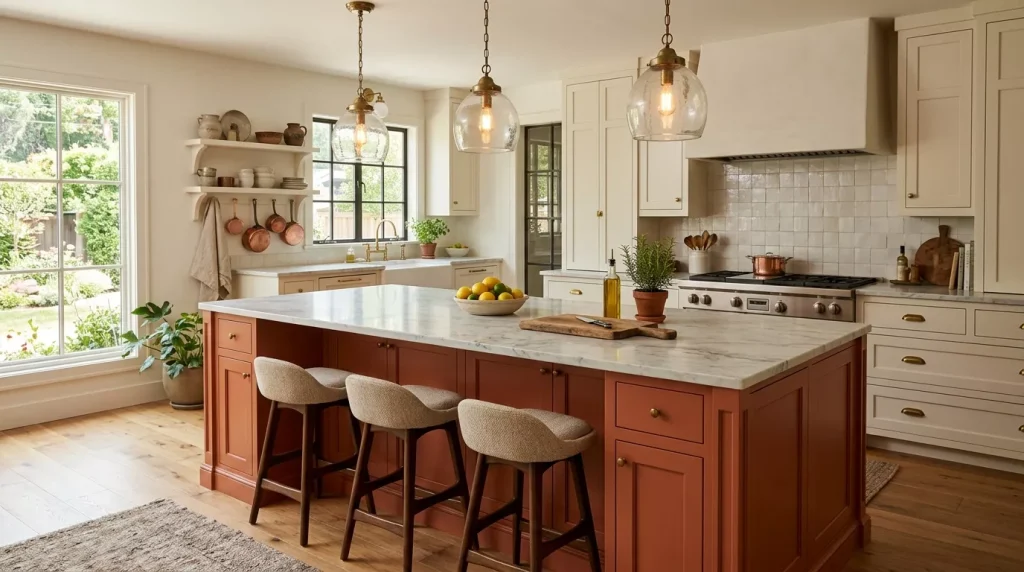 Terracotta Kitchen Color Scheme Ideas That Wow 16 kitchen island terracotta marble 202606132308 6a2d9ce76c06c