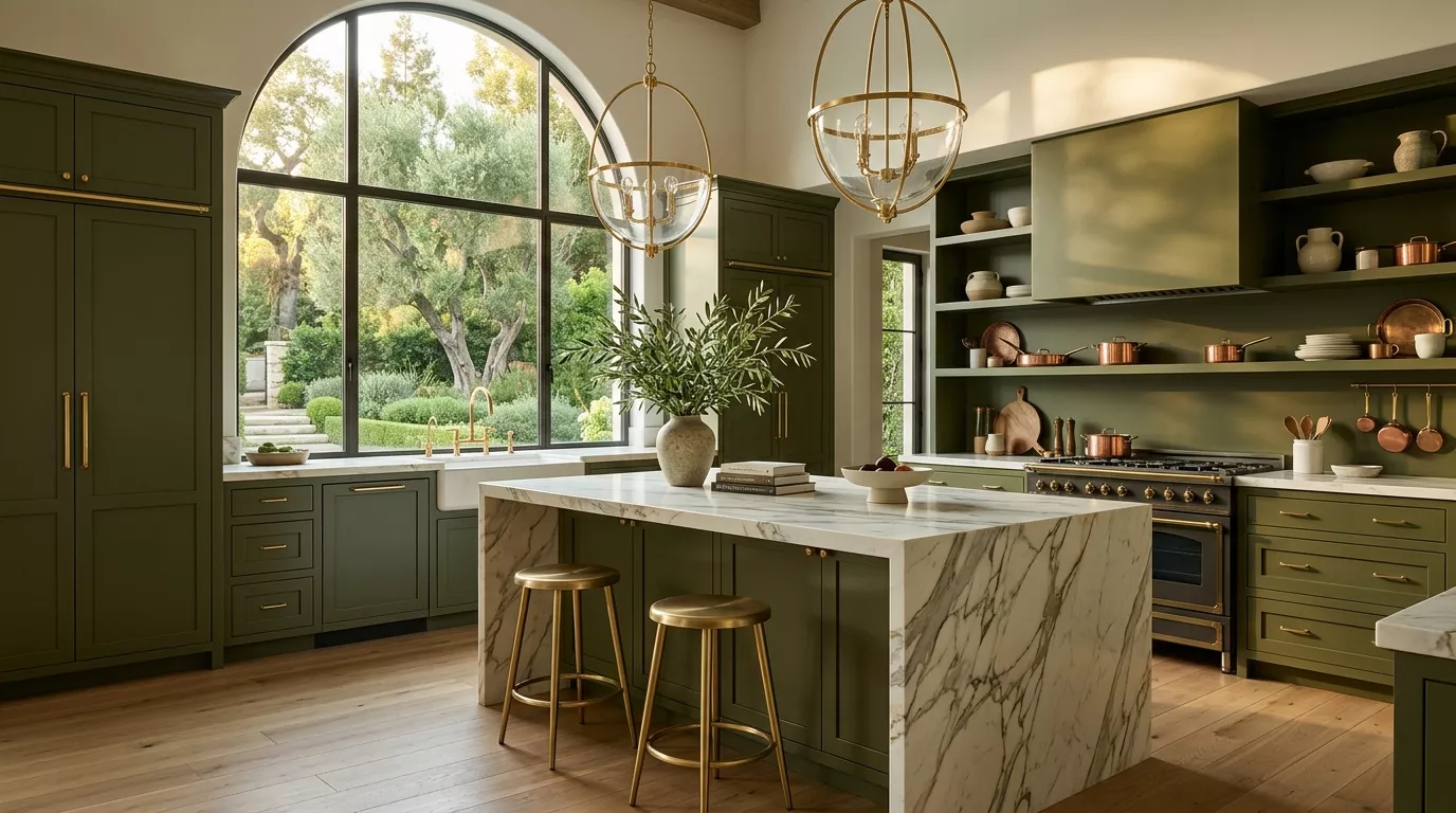 Olive Green Kitchen Styling Ideas for Every Home 22 Olive Green Kitchen Styling Ideas for Every Home