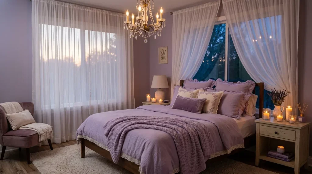 Lavender Bedroom Decor Ideas for a Calming Retreat 6 lavender bedroom decor candlelig 202606200010 6a359665c5213