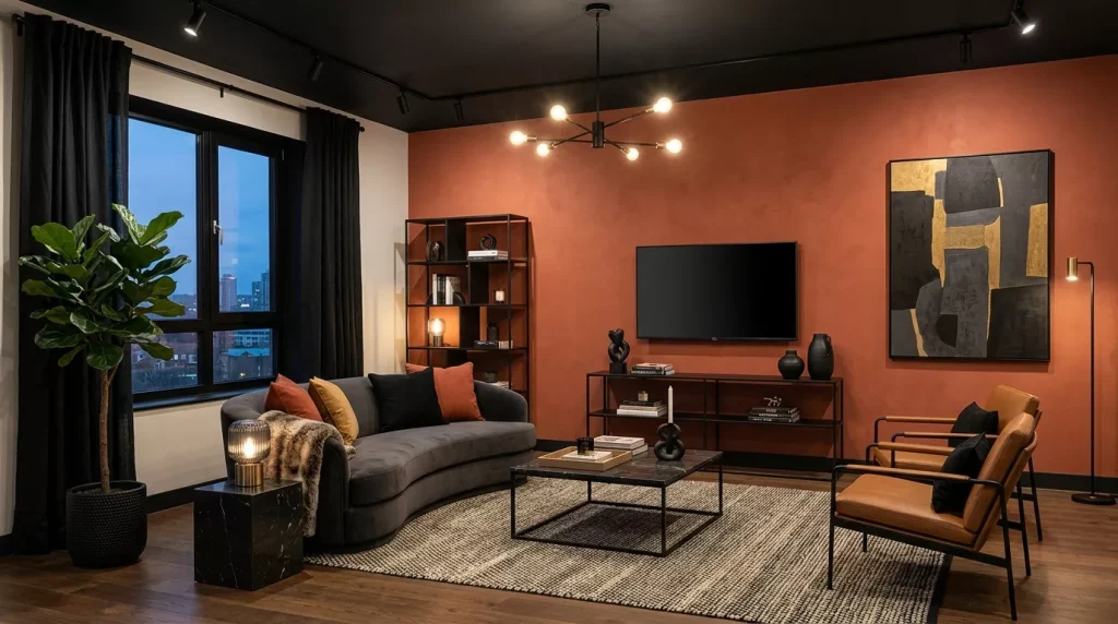 Terracotta Living Room Ideas: Cozy & Stylish Decor 1 living room terracotta black acc 202606141741 1 6a2ea1a14d545