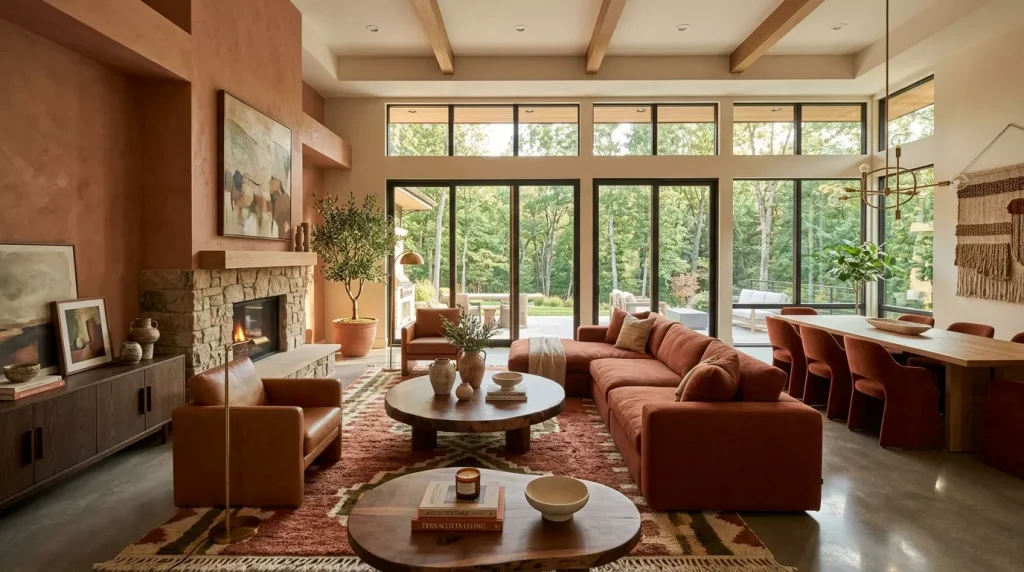 Terracotta Living Room Ideas: Cozy & Stylish Decor 3 living room terracotta color sch 202606141741 1 6a2ea19ec2d70