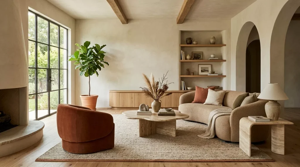 Warm Earthy Tones Living Room Ideas & Inspiration 5 living room with earth tones 202606181927 6a34008063911